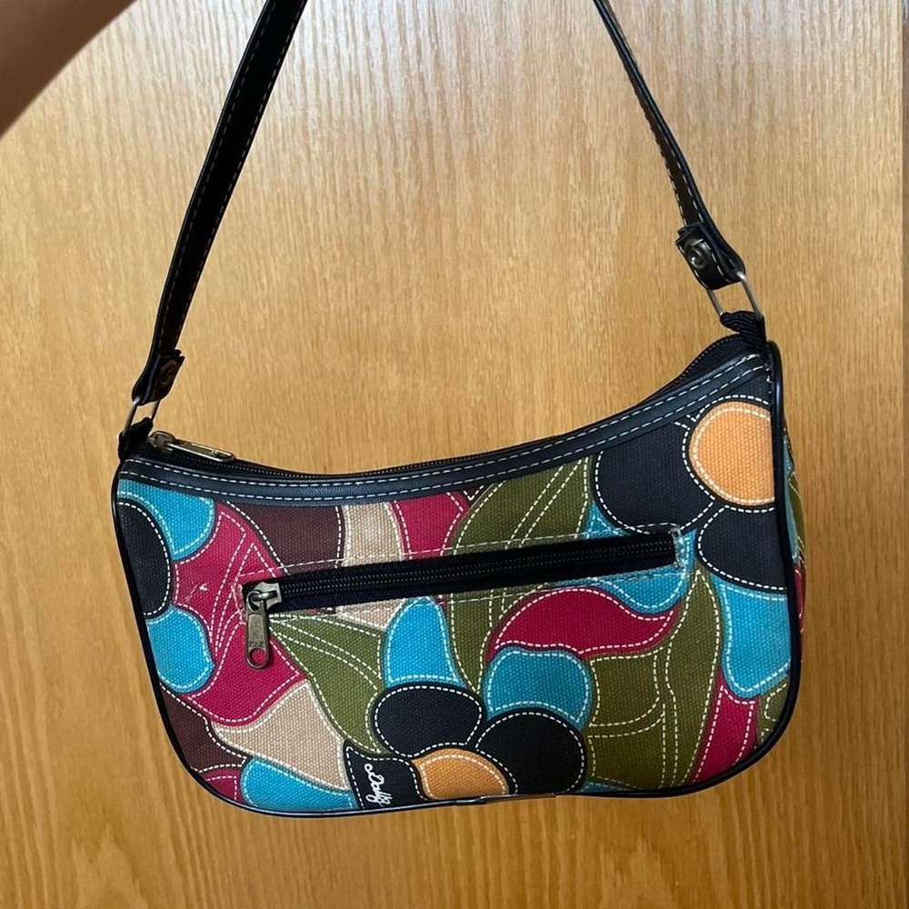 Colorful Floral Patterned Handbag - Picture 3 of 4